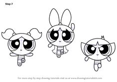 how to draw powerpuff girls from the powerpuff girls movie step by step