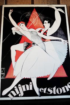 a poster advertising a ballet show with two dancers