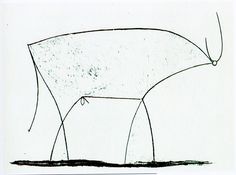 a drawing of an elephant standing in the water with its trunk sticking out from it's back