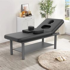 Combining luxurious comfort with superb craftsmanship, this stationary professional massage bed is ideal for professional physical therapists, physical therapy students and home users. Featuring professional-grade craftsmanship, this massage bed includes a sturdy metal frame, 2.9" thickened round legs and reinforced corner blocks for structural stability. The 0.46" back reinforced corner blocks allow the backrest to be secured at different angles. The upholstered cushion is made of 4.4" thick hi Bed Tattoo, Physical Therapy Student, Spa Bed, Adjustable Bed Base, Massage Bed, Professional Massage, Beauty Lash, Massage Table, Inbox Zero