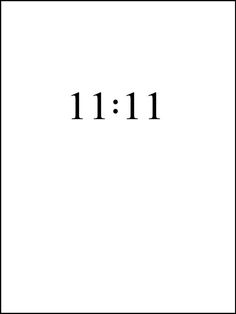 the word 11 11 is written in black on a white background with a square frame