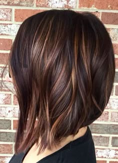 Highlight Hairstyle, Popular Short Haircuts, Spanish Woman, Dark Brown Hair Color, Trendy Hair Color, Hair Color And Cut, Hair Color Dark, Dark Brown Hair