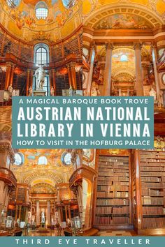 the cover of a book about australia's national library in vienna, with an image of