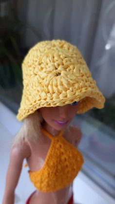 Check out this item in my Etsy shop https://www.etsy.com/listing/1228286373/barbie-bucket-hat-straw-hat-barbie-tiny Raffia Accessories, 12 Inch Doll Clothes, Raffia Sun Hat, Clothing Crochet, Crochet Accessory, Barbie Summer, Doll Hats, Support Ukraine, Integrity Dolls