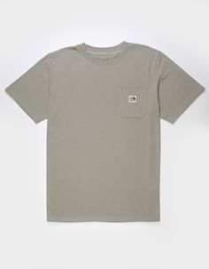 The North Face Heritage Patch Pocket Tee. Fully Recycled And Ready For All Your Warm-Weather Journeys—meet The Men's Short-Sleeve Heritage Patch Pocket Tee. Standard Fit. Set-In Sleeves. Rib On Collar. Pocket On Left Chest. Woven Heritage Logo On Left Chest. 50% Recycled Cotton, 50% Recycled Polyester. Machine Wash. Imported. The North Face Mens Outfit, Cute Clothes For Guys, The North Face Cotton Short Sleeve T-shirt, The North Face Relaxed Fit Cotton T-shirt, The North Face Short Sleeve Relaxed Fit Tops, The North Face Crew Neck Top For Summer, The North Face Relaxed Fit Short Sleeve Top, Casual Relaxed Fit T-shirt By The North Face, Men Gift Basket Ideas For Him