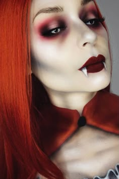 Vampiress Makeup, Vampire Makeup Ideas, Halloween Hombre, Terrifying Halloween, Vampire Look