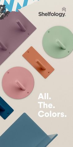 an ad for shellfology featuring different colors