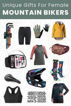 the ultimate guide to unique gifts for female mountain bikers, including gear and accessories