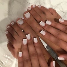 Nails And Toes, Acrylic Nails Coffin Short