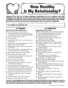 Healthy Relationship Worksheets, Relationships Worksheets, Couples Counseling Worksheets, Health Checklist, Couples Therapy Worksheets, He Cheated, Relationship Worksheets, Relationship Activities, Teen Relationships