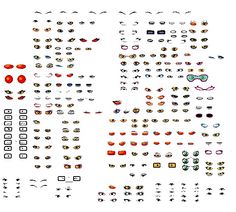 the different shapes and sizes of sunglasses are shown in this diagram, with each individual's own image