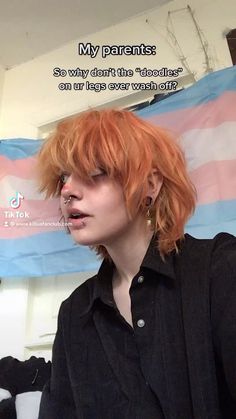 2022 Short Hair, Lgbt Humor, Monochrome Makeup Look, Trans Boys, Short Grunge Hair, Gender Envy, Fluffy Hair, Fair Skin