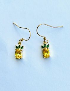 Crystal Pineapple Dangle & Drop  Earrings. Sparkle. Summer fun. Pineapple Fruit, Fun Jewelry, Earrings Dangle, Amazing Jewelry, Summer Fun, Jewelry Earrings Dangle, Pineapple, Dangle Drop Earrings, Dangle Earrings