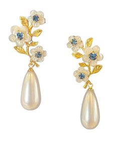 The Fox Group, Fox Group, Blue Drop Earrings, Pearl Flowers, Natural Pearl Necklace, Tiffany Earrings, Woven Ring, One Earring, Freshwater Pearl Ring