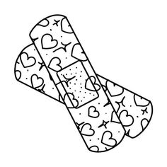 a pair of socks with hearts on them