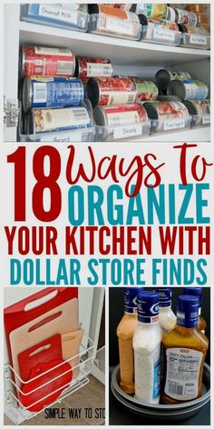 #bathroomdecorideas #storagehacks #storage Dollar Store Organizing Kitchen, Dollar Store Organization, Kitchen Organizing Ideas, Diy Organizers, Kitchen Organization Hacks, Dollar Store Finds, Dollar Store Diy Organization, Organizing Kitchen, Dollar Tree Hacks