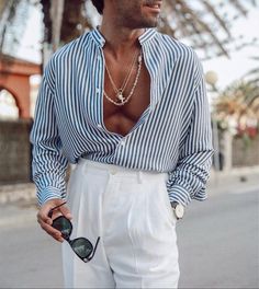 Mode Casual, Stylish Mens Outfits, Men Fashion Casual Outfits, Summer Outfits Men, Mens Casual Outfits, Inspiration Mode, Shirt Button, Clothing Apparel, Mens Street Style