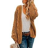 Dokotoo Women's 2023 Fashion Casual Open Front Long Sleeve Chunky Cable Knit Cardigans Sweaters Outerwear Coats with Pockets at Amazon Women’s Clothing store Chunky Cable Knit Cardigan, Oversized Sweater Cardigan, Loose Coats, Outwear Coat, Cardigan Sweaters, Comfortable Sweater, Chunky Knit Cardigan, Cable Knit Cardigan, Knit Long Sleeve