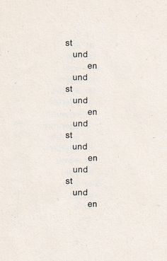 an old typewriter with the words'st unden, stand and end'written in cursive font