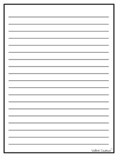 lined paper with lines in the middle and one line at the bottom, on white background