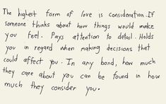 a handwritten letter to someone about love