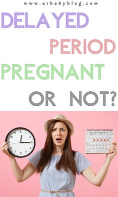 a woman holding a clock with the words, how do you get paid period pregnant or not?