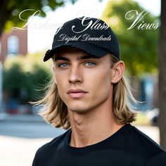 Casual Trucker Hat One Size Fits Most, Casual Blank Trucker Hat, Casual Trucker Hat Baseball Cap, Hat Mockup, Cap Mockup, Distressed Cap, College Parties, Distressed Hat, Black Baseball Cap