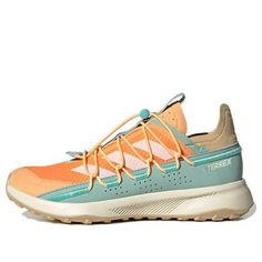 (WMNS) adidas Terrex Voyager 21 'Screaming Orange Hazy Green' FW9409 (SNKR/Low Top/Women's) Adidas Terrex Voyager, Pink Halo, Water Shoes Women, Urban Lifestyle, Adidas Terrex, Travel Shoes, Orange Cream, Water Shoes, Hiking Shoes