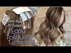 How To Put Foils In Hair, Subtle Balayage Placement Techniques, Balayage Hair Application, Foliage Technique Hair, Balayage Retouch Technique, Peek A Boo Foil Placement, Foil Balayage Technique, Partial Highlights Foil Placement, 12 Foil Highlights Hair