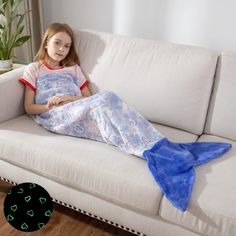 PRICES MAY VARY. SOFT COZY BREATHABLE AND SKIN FRIENDLY: Made with the softest flannel fleece fabric(108 Percentage polyester), the COSUSKET mermaid blanket for kids and adults is the coziest cover that can be used during all seasons! the polyester microfiber is super soft and wont irritate children delicate skin or sensitive skin of some adults; the details of thej scales are not scratchy nor will leave marks on the skin. GREAT GIFT IDEA: Mermaid Tails Blankets are not just boring blankets or m Dark Mermaid Tail, Colorful Mermaid, Dark Mermaid, Toddler Girl Toys, Cozy Cover, Mermaid Tail Blanket, Girls Toys, Mermaid Tails, Mermaid Blanket