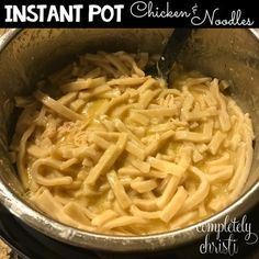 the instant pot noodles are ready to be cooked in the oven or on the stove