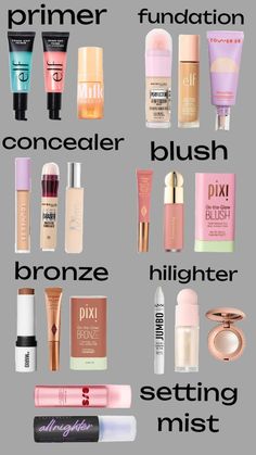 Milk Makeup Concealer, Makeup To Ask For Christmas, Milk Aesthetic, Elf Concealer, Makeup Bronze, Elf Primer, Light Skin Makeup