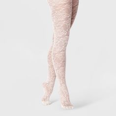 Spruce up your casual looks by stepping out in these Cross-Stitch Floral Net Tights from A New Day™. Designed in a thigh-high silhouette, these net tights feature a cross-stitch floral pattern for on-trend flair. The closed-toe thigh highs are crafted from lightweight fabric with added spandex to provide breathable comfort for all-day wear, along with banded cuffs to offer a snug fit. Wear these tights with a mini skirt and a top or a black dress along with heels for a look that’s worthy of any Vine Tights, Kawaii Tights, Cream Tights, Japan Fits, Hoco 2024, Pastel Princess, Cross Stitch Floral, Net Tights, Floral Tights