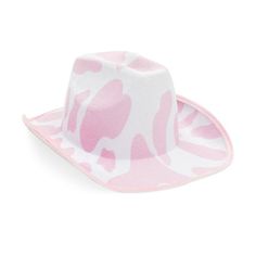 Item Description Add a fun and flirty touch to your Western-inspired wardrobe with this white and pink cowgirl hat for women! This hat is made of soft velvet and breathable EVA foam material, which is perfect for keeping you cool and comfortable on hot summer days. The cow print cow girl hat features a classic wide-brimmed design, making it ideal for outdoor activities like line dancing, horseback riding, or attending rodeos. It is also great for country-themed birthday parties and bachelorette Design For Birthday Party, Pink Cowgirl Costume, Cow Print Cowboy Hat, Adult Women Halloween Costumes, Pink Cowgirl Hat, Cowboy Hats Women, Cow Print Design, Bachelorette Accessories, Pink Cowboy Hat