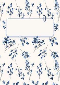 a blue and white floral pattern with a sign in the middle that says, i love you