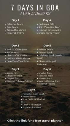 the 7 days in goa flyer