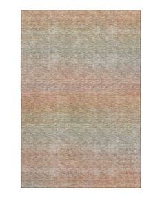 an orange and grey rug with horizontal stripes on the bottom, in shades of gray