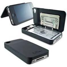 an image of a wallet case with money in the front and on the back side