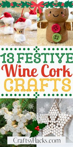 Diy Christmas Ornaments Wine Corks, Champagne Cork Wreath Diy, Christmas Crafts Using Wine Corks, Christmas Decorations Using Wine Corks, Crafts Using Corks, Wine Cork Gingerbread Man, Christmas Wine Cork Ornaments, Craft With Wine Corks, Wine Cork Diy Projects Craft Ideas