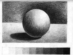 a black and white drawing of a ball