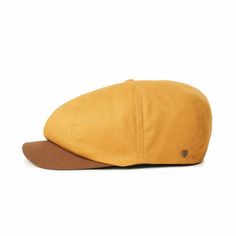 Brand New with Tags Brixton Report Snap Cap  Size Medium Color Mustard/Brown Unisex Mixed fabrics Metal 8 mm B-Shield pin Color: Mustard/Brown Retro Brown Beret For Fall, Brown Retro Beret For Fall, Casual Brown Brimmed Beret, Classic Brown Beret With Curved Brim, Classic Brown Beret With Short Brim, Classic Adjustable Beret For Outdoor, Classic Adjustable Six-panel Beret, Adjustable Brimmed Brown Beret, Adjustable Brown Brimmed Beret