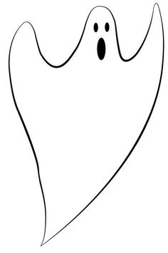 a black and white drawing of a ghost