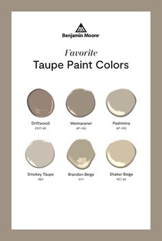 the different shades of taupe paint colors