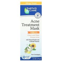 Goodbye blemishes, hello clear skin! Dealing with acne can feel like an endless search of the beauty aisle, with products that promise to help clear the skin but end up leaving you feeling dried out and flaky. We understand that acne removal can be difficult to achieve since most acne treatment products contain harsh ingredients that can damage your skin. Thankfully, a natural sulfur acne treatment product is here to rescue your complexion. Whether youre dealing with acne for the first time, or Skincare Face Mask, Cystic Acne Remedies, How To Clear Pimples, Forehead Acne, Prevent Pimples, Beauty Mask, Cystic Acne, Remove Acne, Prevent Acne