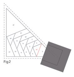 an image of a triangle with two sides and one side facing the same direction, which is