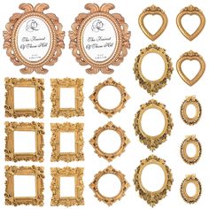 PRICES MAY VARY. 【Package Includes】Package includes of 20 pieces of gold picture frames in 7 varied style, they are rich in quantity and designed in nice combination, enough to meet your different decorating needs 【High-Quality Materials】These mini picture frames are made of resin material, with metallic surface and delicate textures, which is of reliable quality, not easy to break, ideal for jewelry and nail decor display, a nice posing tool for photography 【Sophisticated and Elegant】the gold p Manicure Photo, Resin Picture Frame, Photo Frame Diy, Antique Photo Frames, Frame Photography, Mini Picture Frames, Picture Frames Standing, Diy Photo Frames, Frame Diy