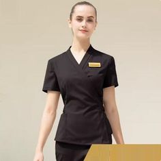 2023 High Quality Uniformes Overalls Women's Khaki Top+Pants 2 Piece Set Hotel Staffs Work Wear Beauty Salon SPA Uniform - AliExpress 200000532 Business Attire Dress, Flight Attendant Uniform, Role Play Costume, Japanese Dress, Maid Dress, Dark Khaki