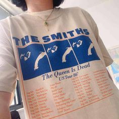 The Smiths T Shirt, Indie Punk, Rock Band Tees, Indie Y2k, Estilo Indie, Summer Soft, Pop Rock Bands, Punk Rock Bands, The Smiths