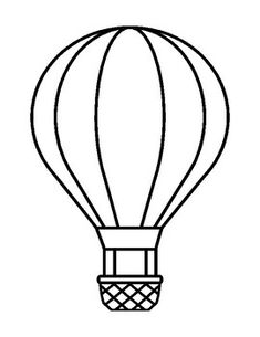 a hot air balloon is shown in black and white, with the word love written on it