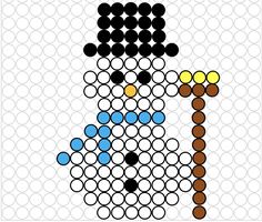 an image of a person made out of circles on a white background with brown, blue and yellow dots